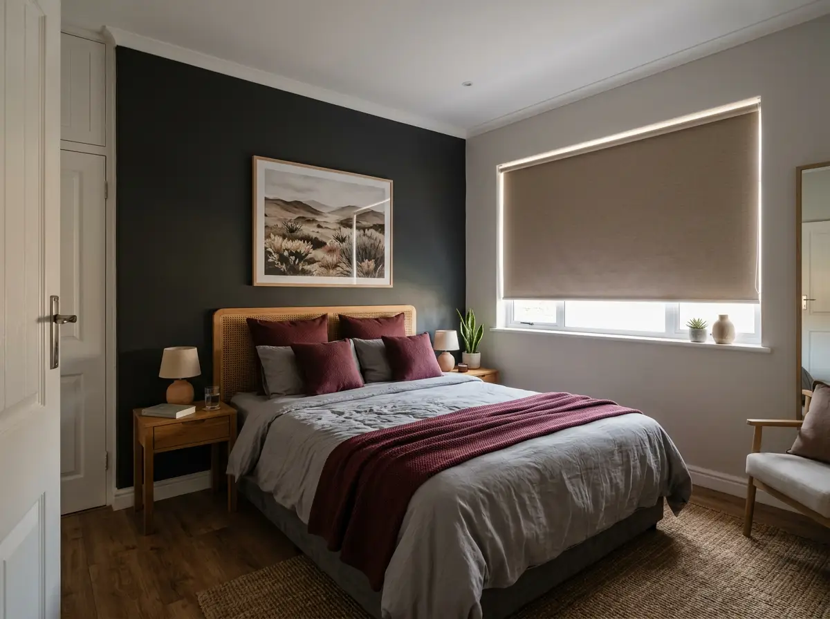 Bright family living room in a Brackenfell suburb home with fitted window blinds